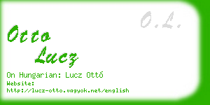 otto lucz business card